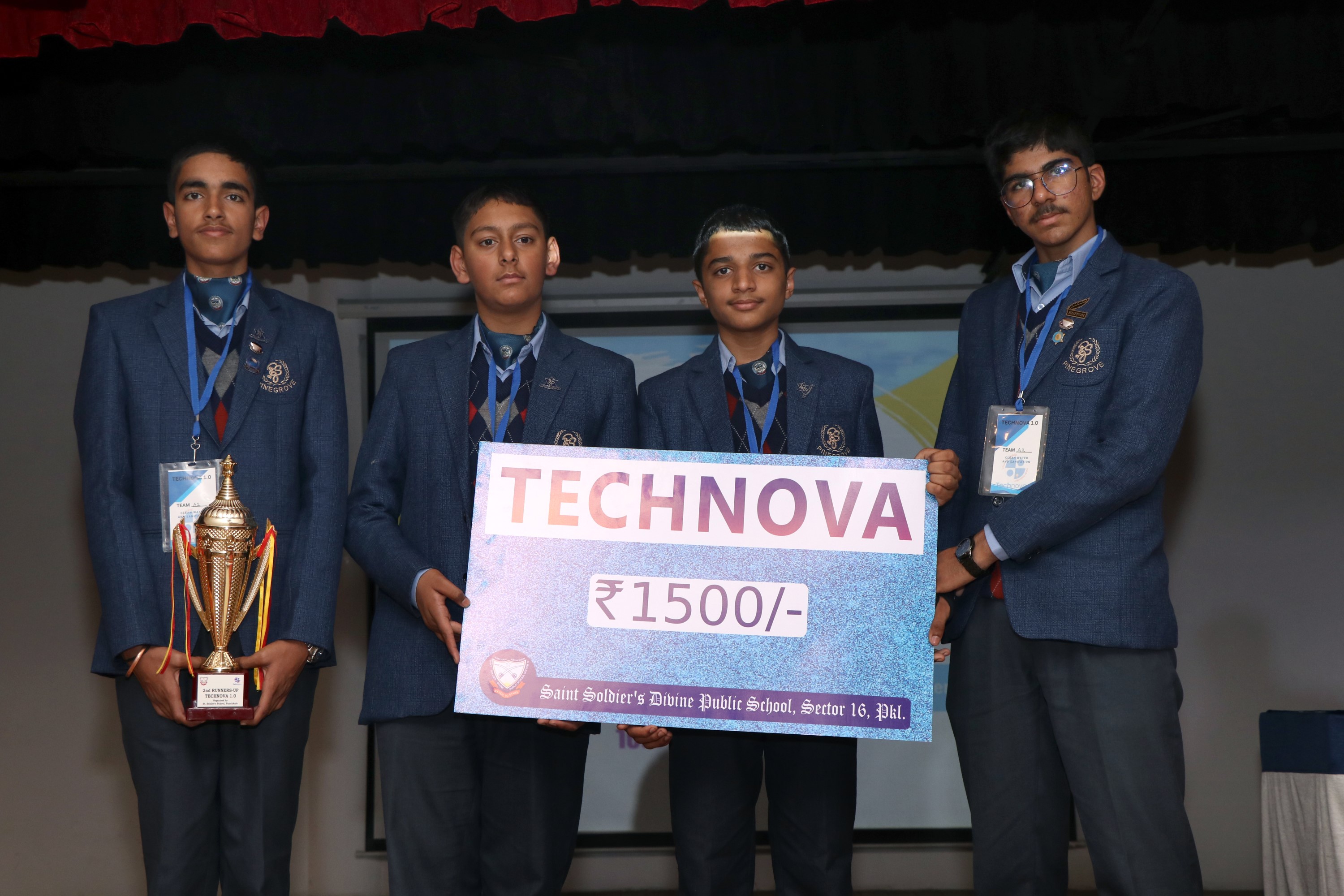 Third position winning school team