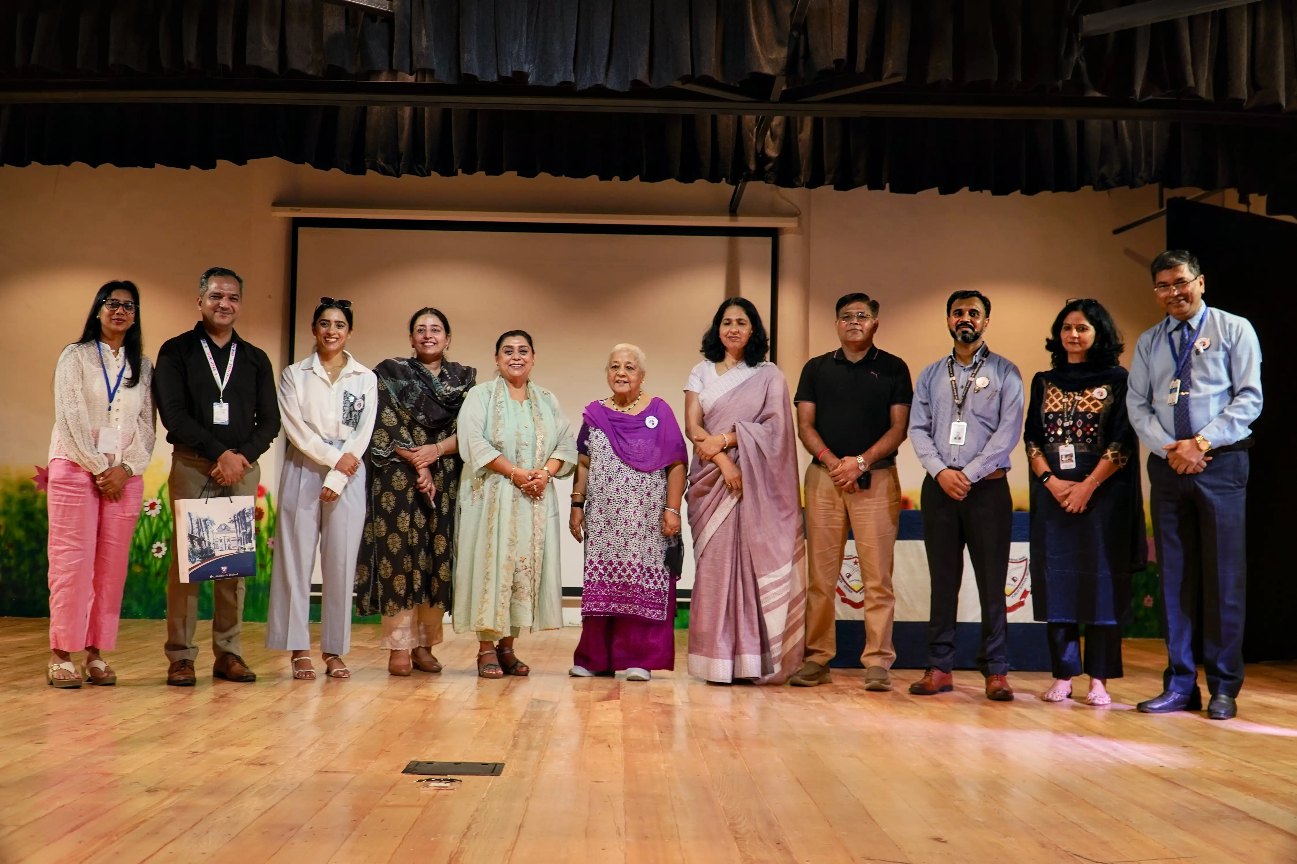 Judges and organising team on stage
