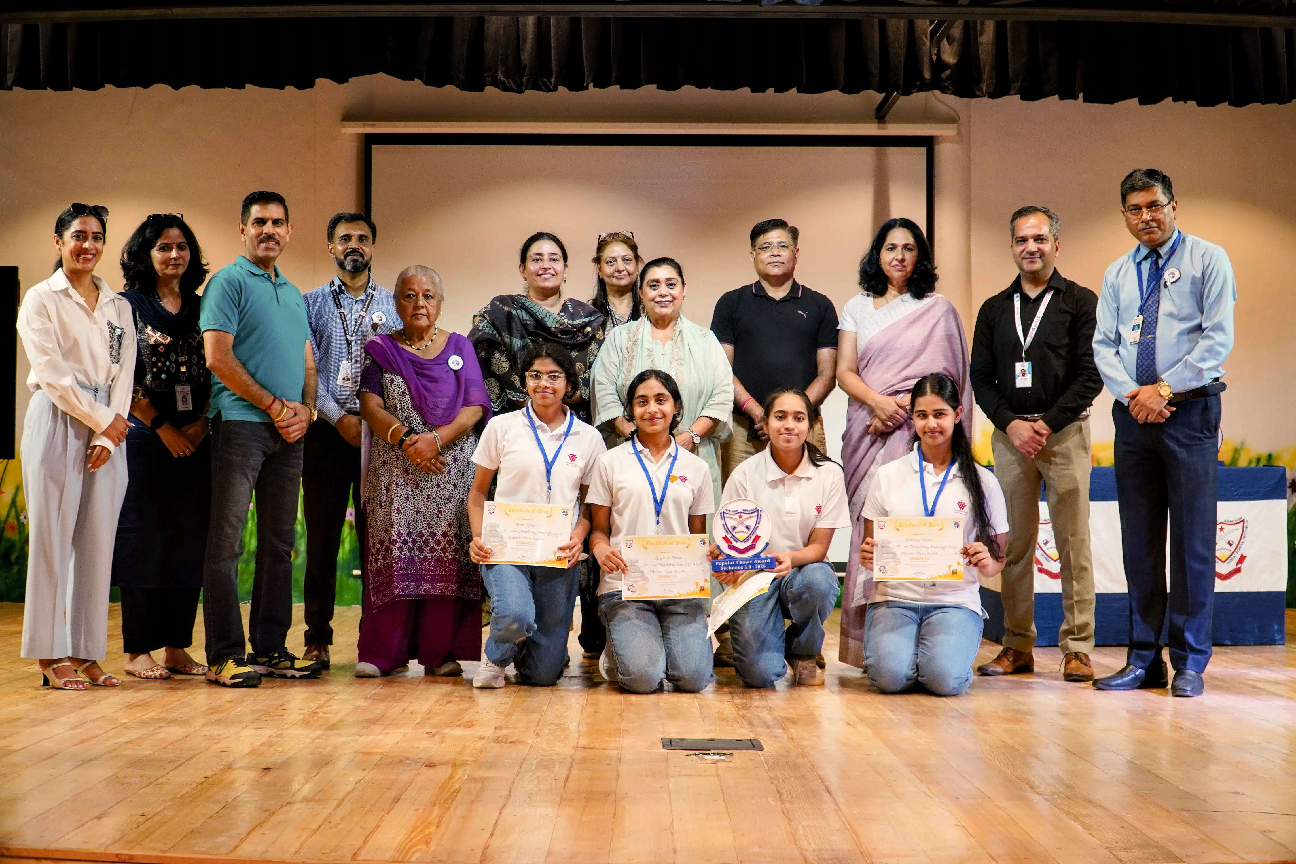 Team receiving the Popular Choice Award